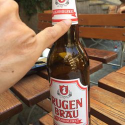 Restaurant Mühlirad - My Fd can't drink Alcohol, she suggests drink this beer without Alcohol