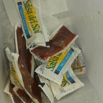 Taco Lita - Substitute taco sauce (Not Bad). They ran out of the original "Taco Lita" packets. - Fast Food Near Me - Arcadia, California