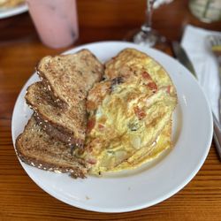 The Black Dog Tavern - Smoked salmon with cream cheese omelette...so good!