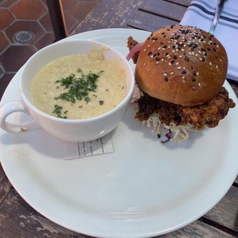 peasants FEAST - Hot chicken and polenta - American Near Me - Solvang, California