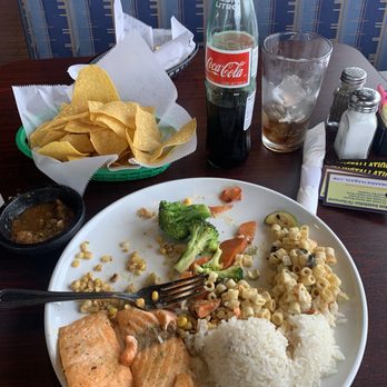 Dos Mundos Kitchen - Salmon dinner! - Mexican Near Me - Upland, California