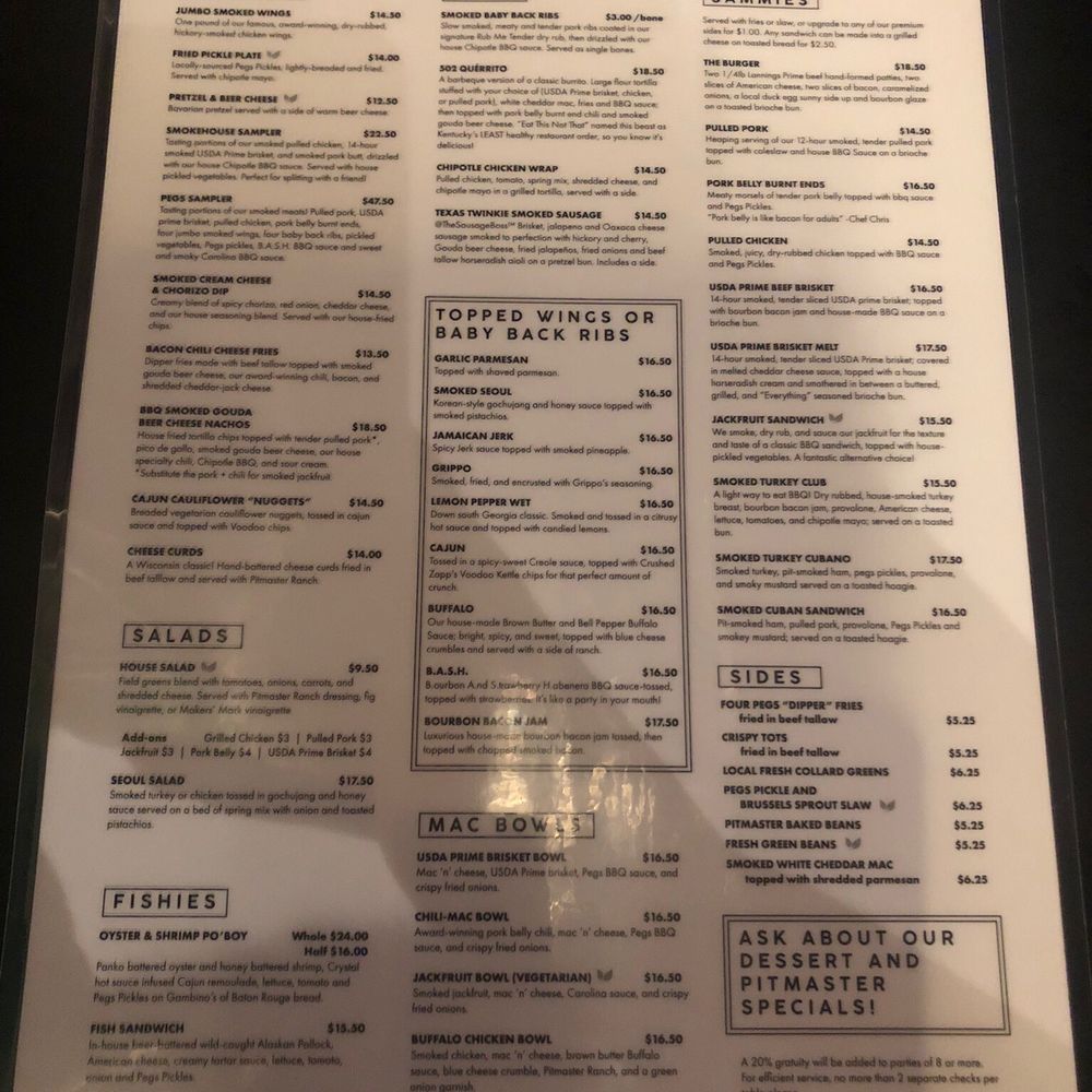 Menu Front Menu Front