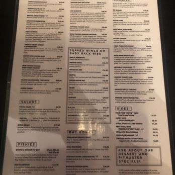 Four Pegs - Menu Front - Burgers Near Me - Louisville, Kentucky