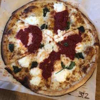 Blaze Pizza - Art lover pizza (with basil instead of artichoke) - Salad Near Me - Boston, Massachusetts Blaze Pizza - Art lover pizza (with basil instead of artichoke) - Salad Near Me - Boston, Massachusetts