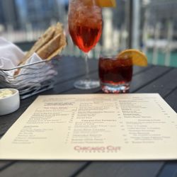 Aperol Spritz and a Negroni