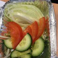 Taste of Karachi - Random chunk of onion, with toms and cucumber