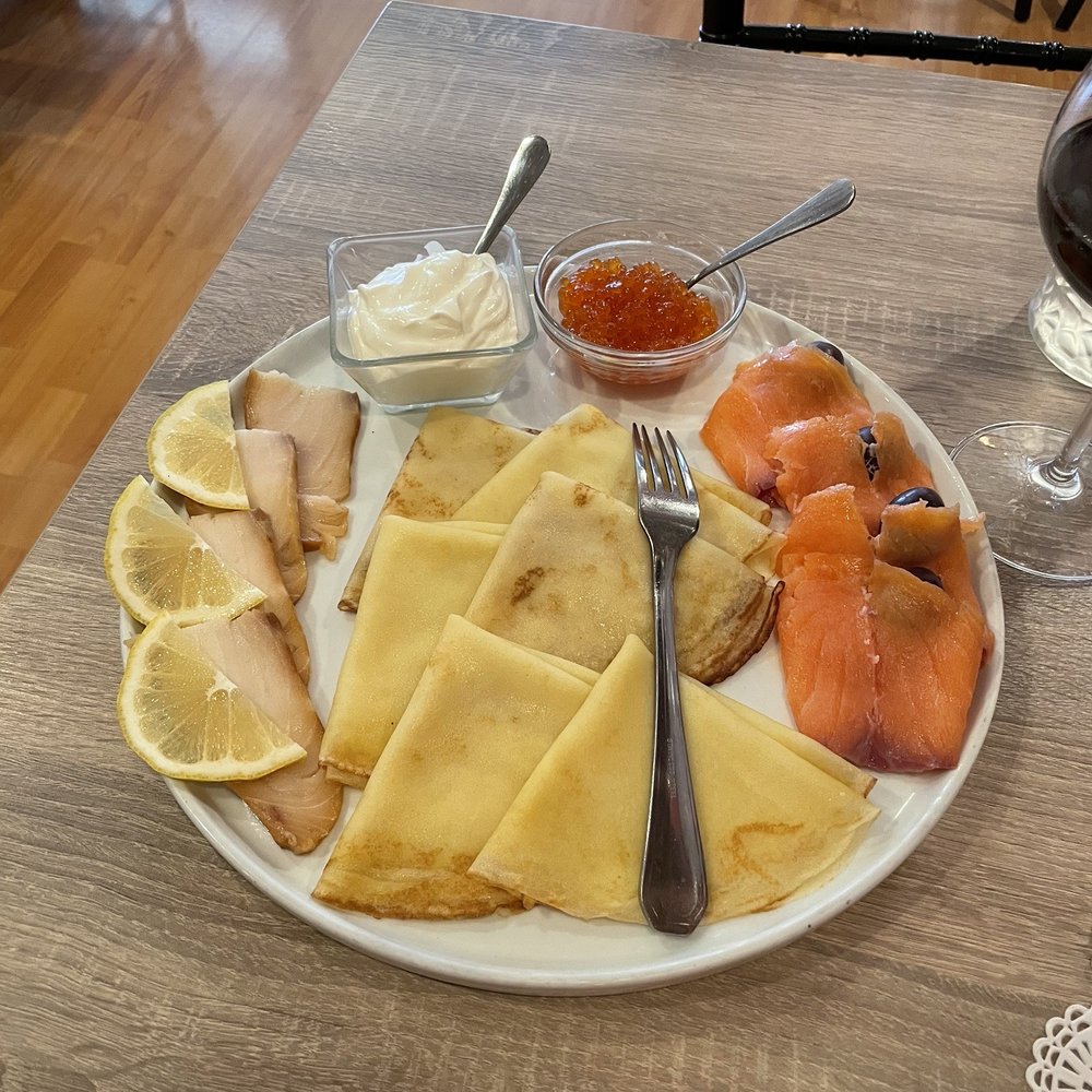 Red Tavern - Blinis with smoked fish and caviar - Russian Near Me - San Francisco, California Red Tavern - Blinis with smoked fish and caviar - Russian Near Me - San Francisco, California