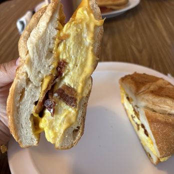 Jey Diner - Bacon, Egg and Cheese on a Roll - Coffee & Tea Near Me - Brooklyn, New York Jey Diner - Bacon, Egg and Cheese on a Roll - Coffee & Tea Near Me - Brooklyn, New York