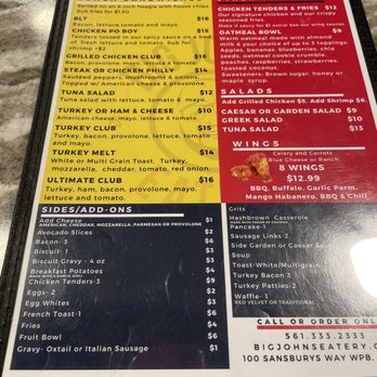 Big John's Eatery - Lunch and specialties and sides menu. - Breakfast & Brunch Near Me - West Palm Beach, Florida Big John's Eatery - Lunch and specialties and sides menu. - Breakfast & Brunch Near Me - West Palm Beach, Florida