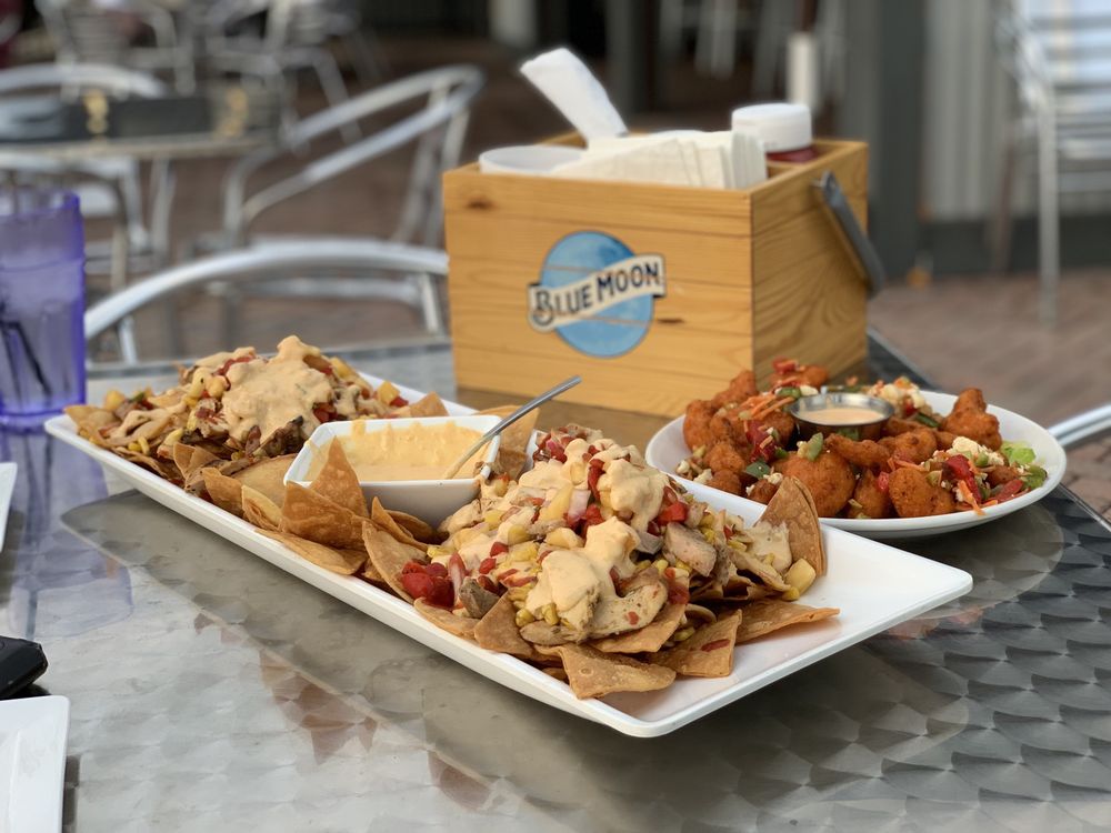 Smoked Pineapple Chicken Nachos Trough Style Fire Kissed Cauliflower