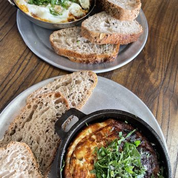Lodge Bread - Shakshuka (top) and Baked Eggs (bottom) - Bakeries Near Me - Los Angeles, California