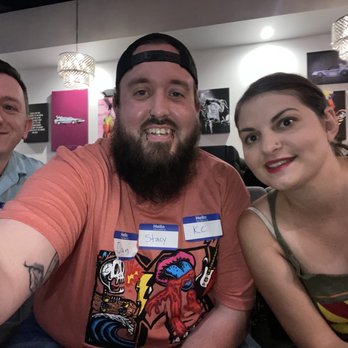 Events & Adventures - Me as a host at the new member meeting messing around with my fellow host KC and event manager Meggie. - Social Clubs Near Me - Scottsdale, Arizona Events & Adventures - Me as a host at the new member meeting messing around with my fellow host KC and event manager Meggie. - Social Clubs Near Me - Scottsdale, Arizona