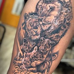 Musume Ink - Lion Family Tattoo