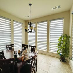 Bumble Bee Blinds of Denton - Zebra/Dual layered shades
