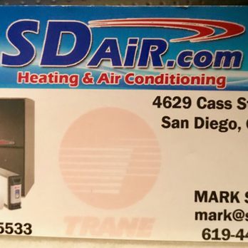 SDair Heating and Air Conditioning - SDAir business card - Heating & Air Conditioning/HVAC Near Me - San Diego, California SDair Heating and Air Conditioning - SDAir business card - Heating & Air Conditioning/HVAC Near Me - San Diego, California