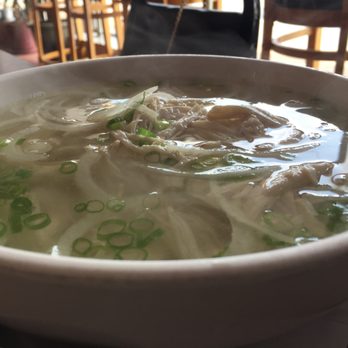 Pho Long - Chicken soup noodle bowl, before the cilantro, basil, bean sprouts, etc. - Vietnamese Near Me - Saint Louis, Missouri