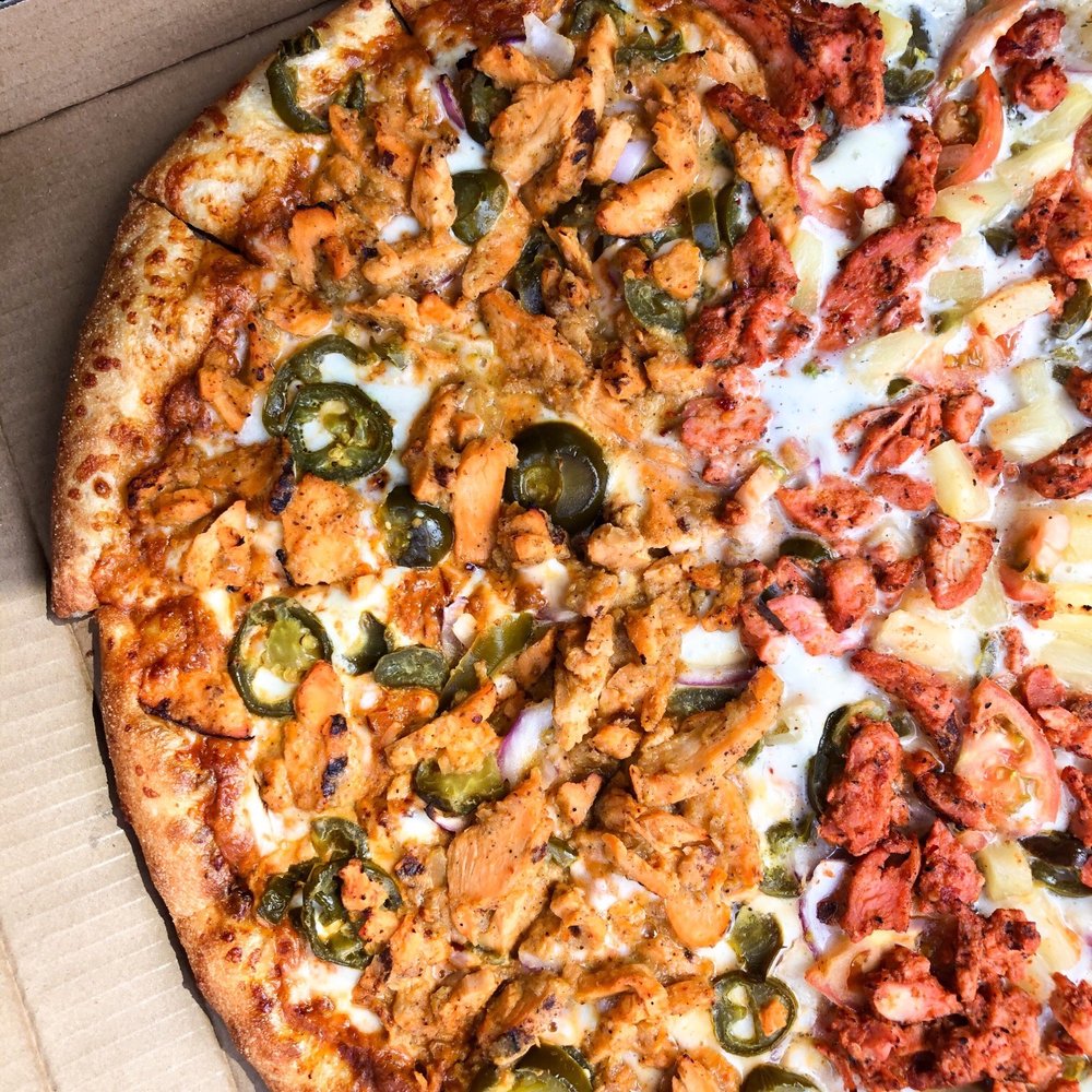 Tasty Indian Pizza - Apna Spicy Butter Chicken Pizza - Pizza Near Me - Sunnyvale, California