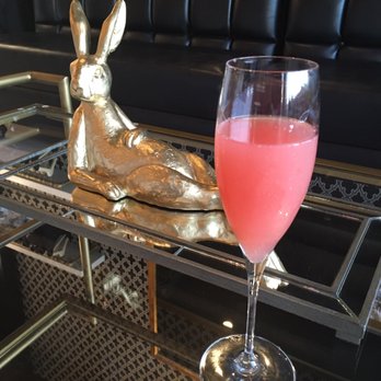 Bronzed Bunny - 99% guava juice Bellini & a little bronzed bunny - Spray Tanning Near Me - Costa Mesa, California