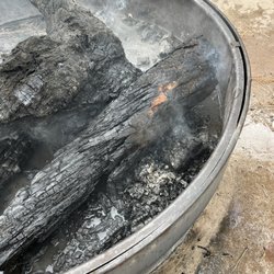 Rose Canyon Lake - The huge fire pit our fire was in!