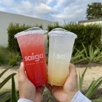 Saiga Vietnamese Eatery - Strawberry lemonade and lychee lemonade - Vietnamese Near Me - Irvine, California Saiga Vietnamese Eatery - Strawberry lemonade and lychee lemonade - Vietnamese Near Me - Irvine, California
