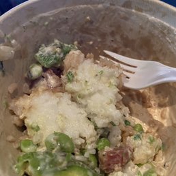 Overcooked rice clumps aka *ricebergs*