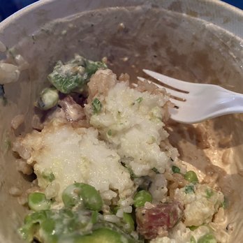 The Ono Poke - Overcooked rice clumps aka *ricebergs* - Poke Near Me - Homewood, Alabama
