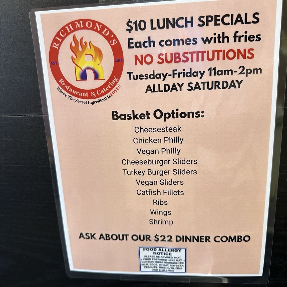 Richmond's - Soul Food Near Me - Milwaukee, Wisconsin Richmond's - Soul Food Near Me - Milwaukee, Wisconsin