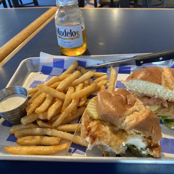 The Sawmill - Fried Chicken Sandwich and Fries - Burgers Near Me - Boulder Creek, California The Sawmill - Fried Chicken Sandwich and Fries - Burgers Near Me - Boulder Creek, California