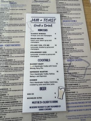 Menu photo 7 Jam + Toast Irving, TX