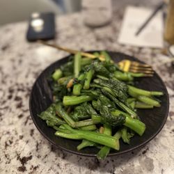 Supreme Dumplings Katy - Stir Fried Seasonal Greens with Garlic