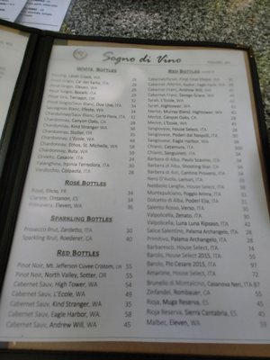 Menu photo 3 Sogno Di Vino Poulsbo, WA Menu photo 3 Sogno Di Vino Poulsbo, WA