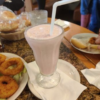 Rainbow Cafe - Delicious strawberry shake! - Burgers Near Me - Elmhurst, Illinois