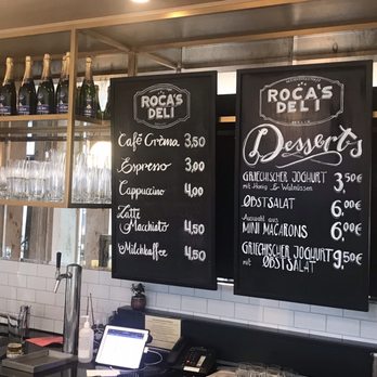 Roca - Menu board - Mediterranean Near Me - Berlin, BE