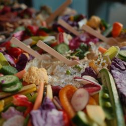 Grazing Gouda - Crudité vegetable tray (from $140) -- crisp, seasonal vegetables, perfect as a complement to any grazing board or event in Sacramento.