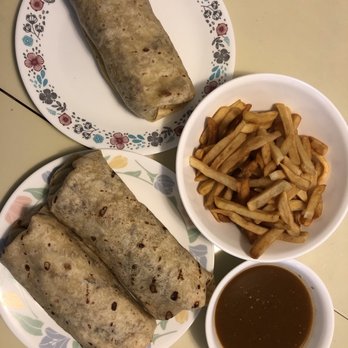 Lucky Boy - Ham, sausage, bacon burritos with side of fries - Burgers Near Me - Pasadena, California Lucky Boy - Ham, sausage, bacon burritos with side of fries - Burgers Near Me - Pasadena, California