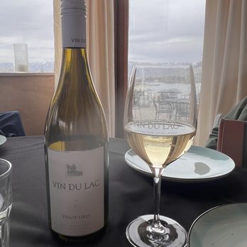 Vin du Lac Winery & Bistro - Bottle of white from the tasting - New American Near Me - Chelan, Washington