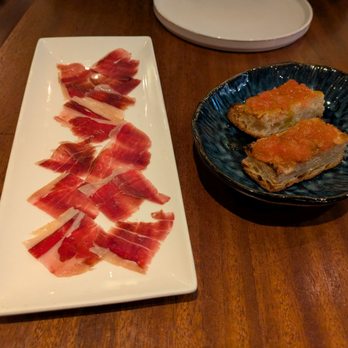 Anima by Edo - @endoedibles on Instagram 02/05/25
Cinco Jotas Jamón Ibérico, Pan con tomate - Tapas/Small Plates Near Me - Las Vegas, Nevada Anima by Edo - @endoedibles on Instagram 02/05/25
Cinco Jotas Jamón Ibérico, Pan con tomate - Tapas/Small Plates Near Me - Las Vegas, Nevada