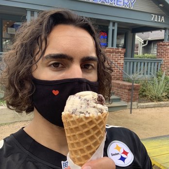 Cloud 10 Creamery - Brown sugar cookies and cream waffle cone - Desserts Near Me - Houston, Texas Cloud 10 Creamery - Brown sugar cookies and cream waffle cone - Desserts Near Me - Houston, Texas