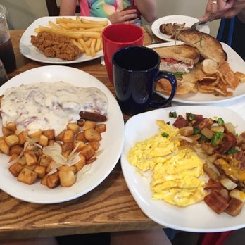 Apple Walnut Café - Creamed Chipped Beef. Home fries. Scrambled Eggs potatoes and bacon and cheese. - Breakfast & Brunch Near Me - Broomall, Pennsylvania