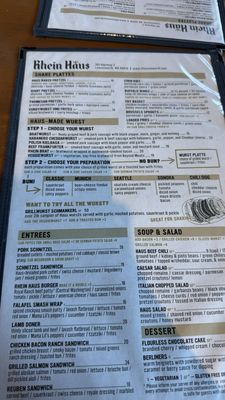 Menu photo 1 Rhein Haus Leavenworth, WA