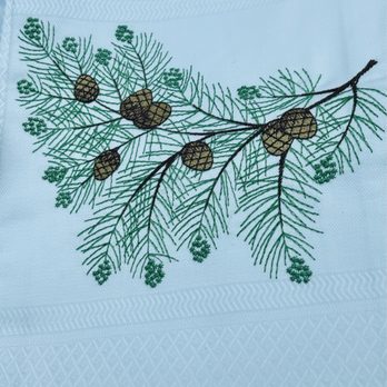 Salutations Home - Embroidered tea towel $25 - Home Decor Near Me - Pasadena, California