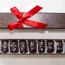 Lula's Chocolates - Dark Chocolate Peppermint Caramels