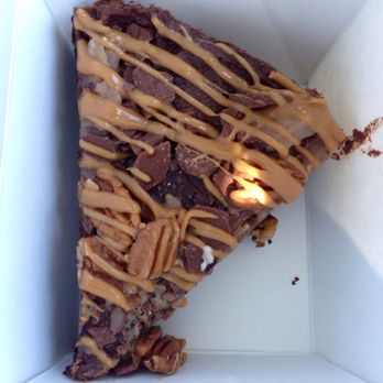 La Maison Cafe - Also grabbed a little dessert for a friend to go. Oh my... chocolate tart with caramel, heath bar and pecans on top! He may never see this!! - Breakfast & Brunch Near Me - Newport, Oregon La Maison Cafe - Also grabbed a little dessert for a friend to go. Oh my... chocolate tart with caramel, heath bar and pecans on top! He may never see this!! - Breakfast & Brunch Near Me - Newport, Oregon