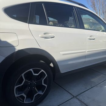 Miller Collision Center - Right Rear Door repair, including huge threshold dent/damage - Body Shops Near Me - Redding, California Miller Collision Center - Right Rear Door repair, including huge threshold dent/damage - Body Shops Near Me - Redding, California