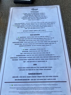 Menu photo 4 Cazzy's Corner Grill Knoxville, TN