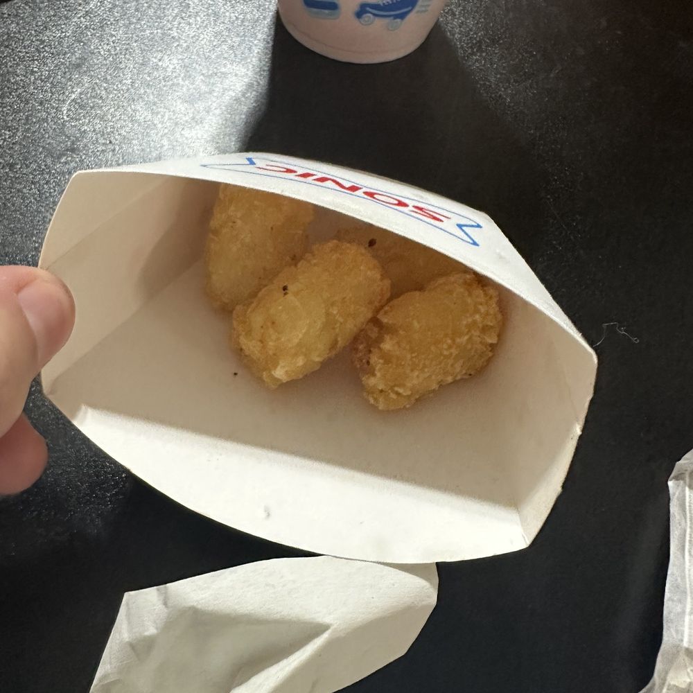 Sonic Drive-In - Kids tater tots - Fast Food Near Me - Jacksonville, Florida