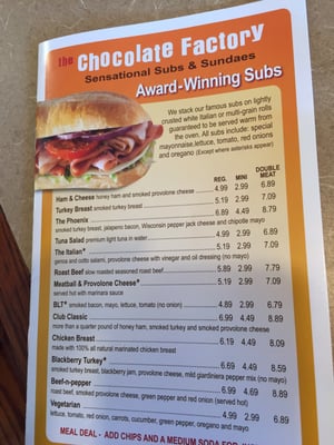 Menu photo 6 The Chocolate Factory Elm Grove, WI
