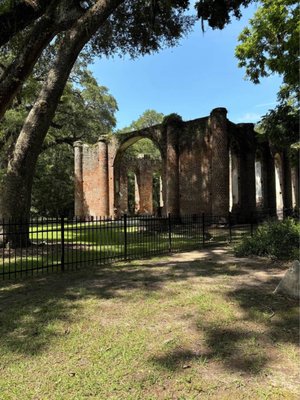 Old Sheldon Church Ruins by null