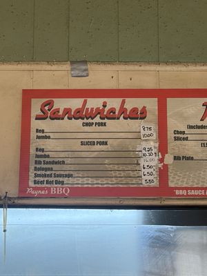 Menu photo 1 Payne's Bar-B-Que Memphis, TN Menu photo 1 Payne's Bar-B-Que Memphis, TN