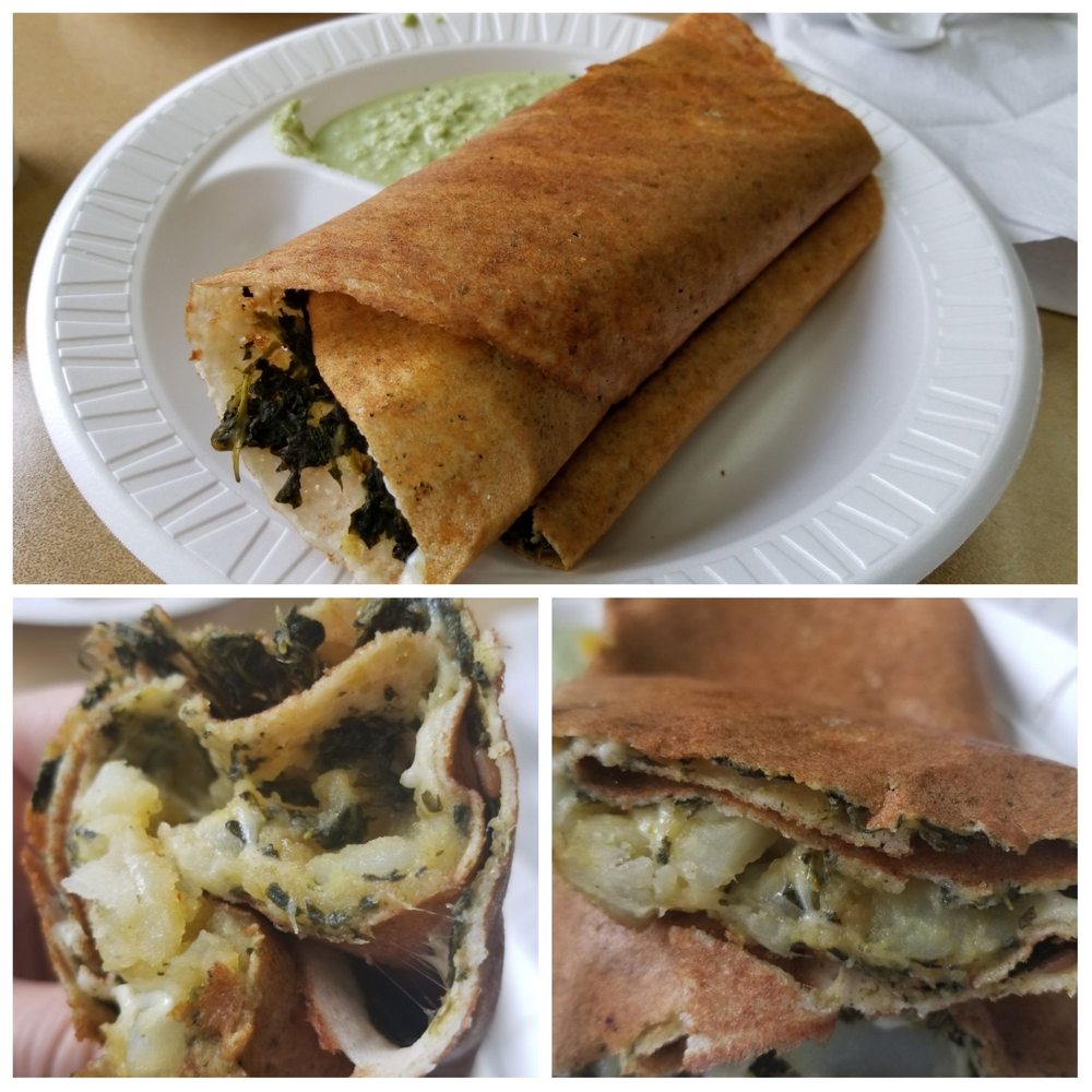 Dosa Hutt - Spinach and cheese dosa - Indian Near Me - Flushing, New York Dosa Hutt - Spinach and cheese dosa - Indian Near Me - Flushing, New York